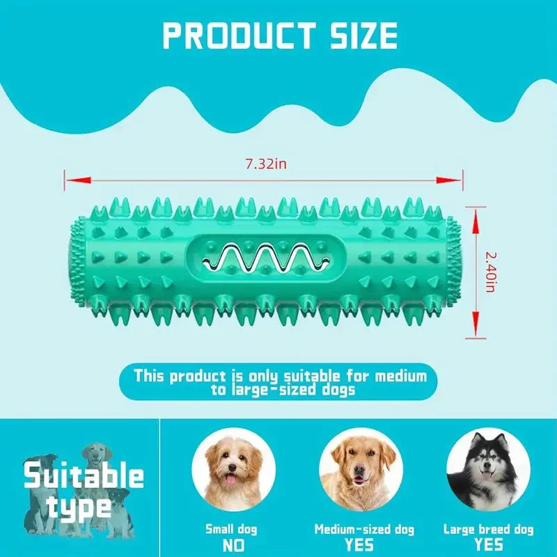 Vet-Approved Dental Chew Stick - 3-in-1 Cooling Toothbrush Toy for Small/Medium Dogs, Summer Teeth Cleaning & Gum Massage