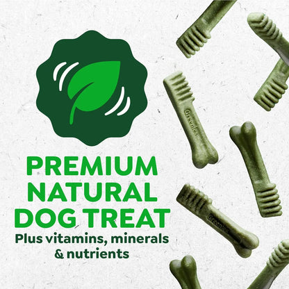 Veterinarian-Recommended Natural Dental Dog Treats Teenie Size, Original Flavor, 12 oz. Pack, 43 Count