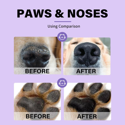 Dog Nose and Paw Balm Pet Feet Moisturizer Anti-dry Cream for Cats Dogs All-natural Additive-free Tasteless Pet Accessories