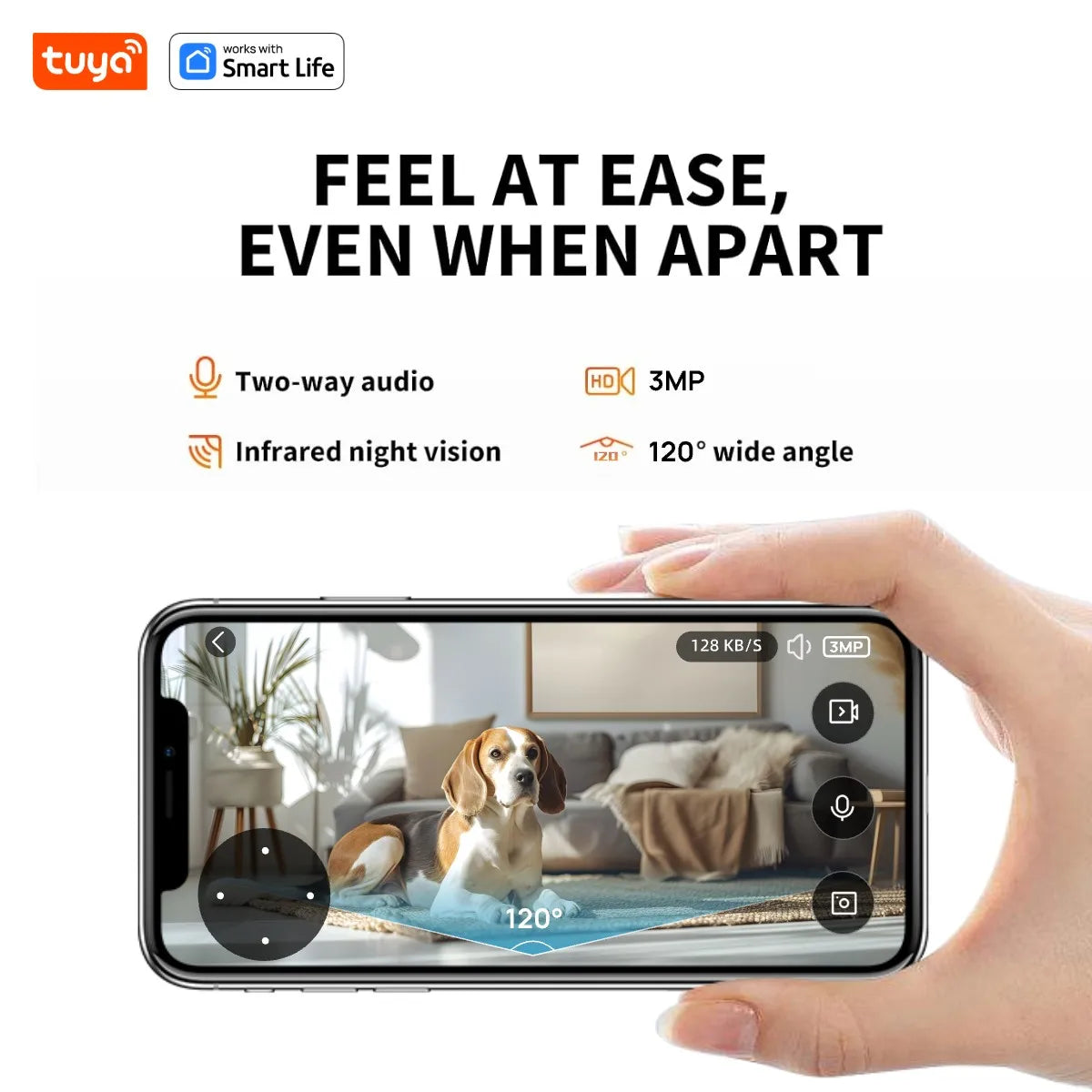 Tuya Smart Cat Food Dispenser Dog Feeder with Camera 2.4G WiFi 4L Motion Detection 3MP HD,Timed,MotionTracking Pet Feeder