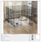 Cat and Dog Pet Fence Indoor Enclosure Freely Combinable Cat Cage Dog Cage Training Isolation Toilet Area for Small and Medium-Sized Dogs
