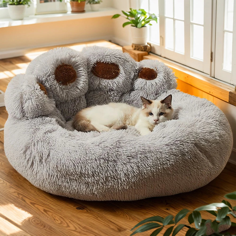 Dog Bed Winter Cat Pet Sofa Cute  Shape Comfortable Pet Sleeping Beds For Small Medium Large Soft Fluffy Cushion Dog Bed