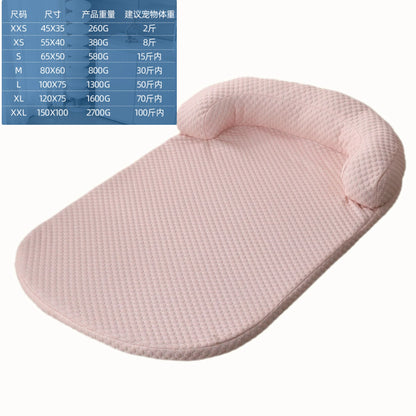 Pet Ice Cooling Mat Breathable Gel Self-Cooling Pad Washable Waterproof Dog Cat Bed for Small Medium Large Summer Cooling