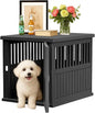 30 INCH Dog Crate Furniture Lockable Indoor Dog Kennel Dogs Cage Heavy Duty Decorative Pet Cage End Table for Small/Medium Dogs,