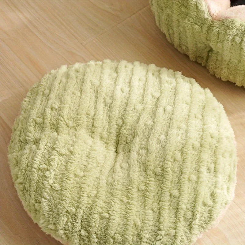 Cats Bed Warm Dogs Accessories Fluffy Houses and Habitats Plush Pet for Winter Goods House Cushions Things Puppy Products Basket