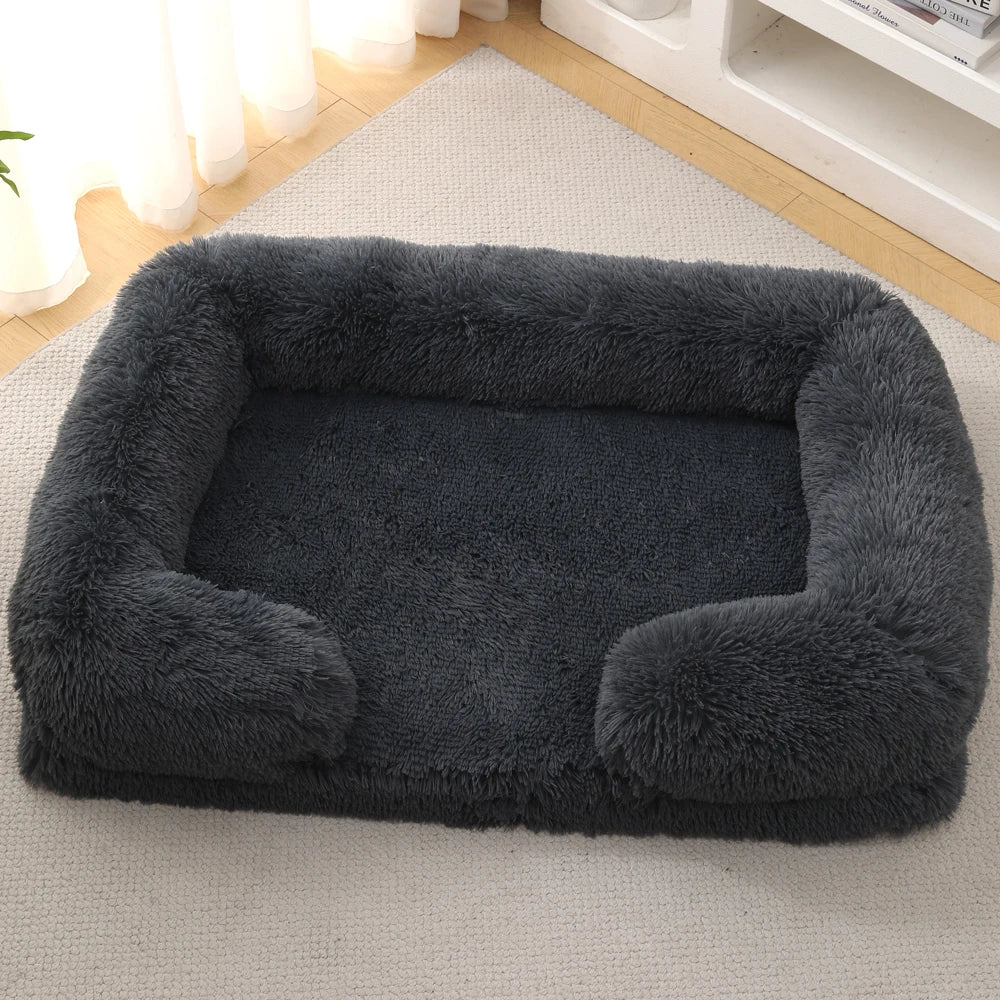 Luxury Winter Warm Large Dog Sofa Bed Dog Kneel Cat Mats House Cushion Pet Sleeping Sofa Beds Mat for Medium and Small Dogs