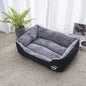 Large Winter Dog Bed Square Plush Cat Nest Kennel All Season Washable Dog Sofa Waterproof Mattress Cat Bed for Medium Dogs