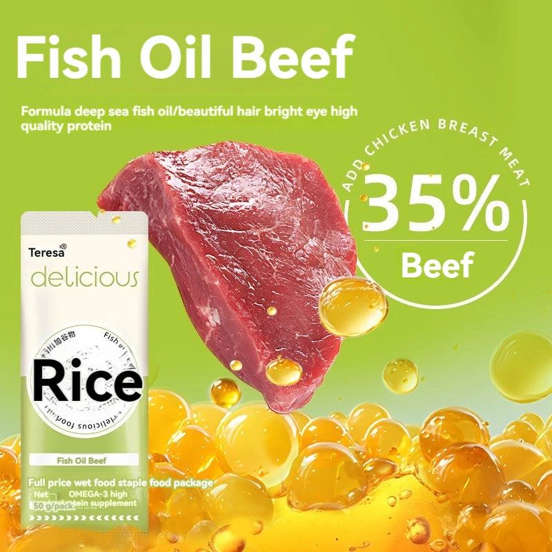 Dilisha cat meal cat staple food cat food adult cat kitten wet food package nutrition package fattening cat strips