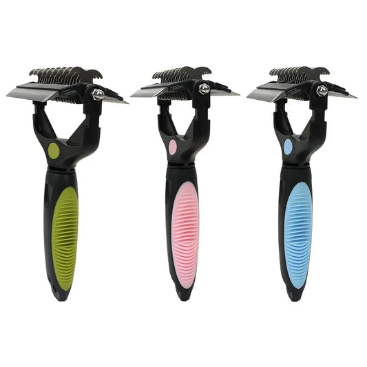 3 In 1 Pet Deshedding Brush Dog Hair Remover Pet Fur Knot Cutter Puppy Cat Comb Brushes Dogs Grooming Shedding Supplies