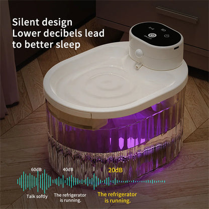 Cat Water Fountain Auto Recirculate Filter Large Capacity Filtring Cat Water Drinker Mute Cats Water Dispenser