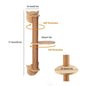 Wooden Cat Climbing Shelves Wall Mounted Cat Tree Sisal Scratching Post Pedal Hammock Indoor Kitten Playground Cats Accessories