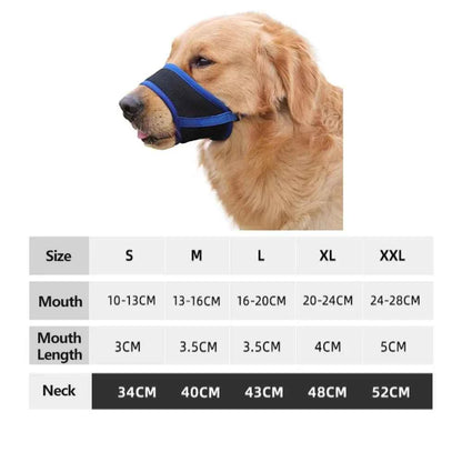 Dog Muzzle,Soft Nylon Muzzle Anti Biting Barking Chewing Air Mesh Breathable Adjustable Pets Muzzle for Small Medium Large Dogs