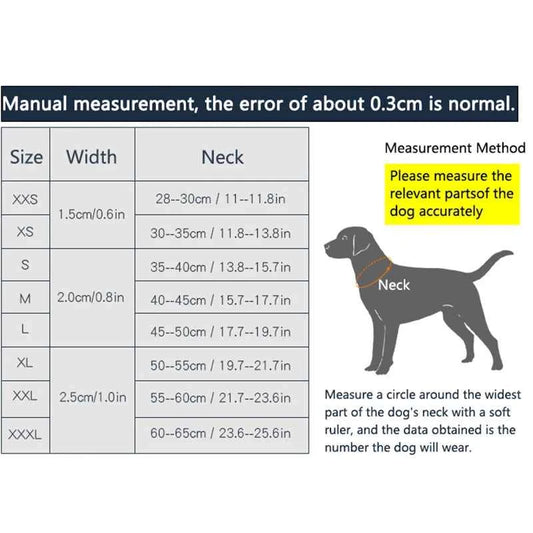 TrueLove TLC50121 Reflective Neoprene Dog Collar with Matching Leash, Adjustable Nylon Collar for All Dog Sizes