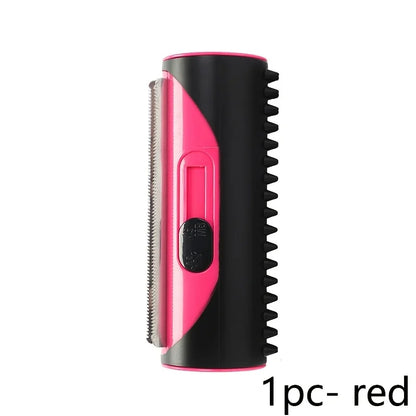ABS Stainless Steel Pet Hair Remover Brush, Double Sided Grooming Tool for Sofa Carpet Dog Cat Shedding Accessories