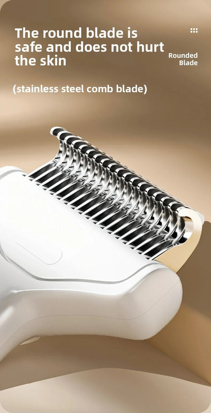 1PC Stainless Steel Dog Hair Removal Brush for Long Hair Breeds Puppy Cat Comb Pet Grooming Products Curved Design