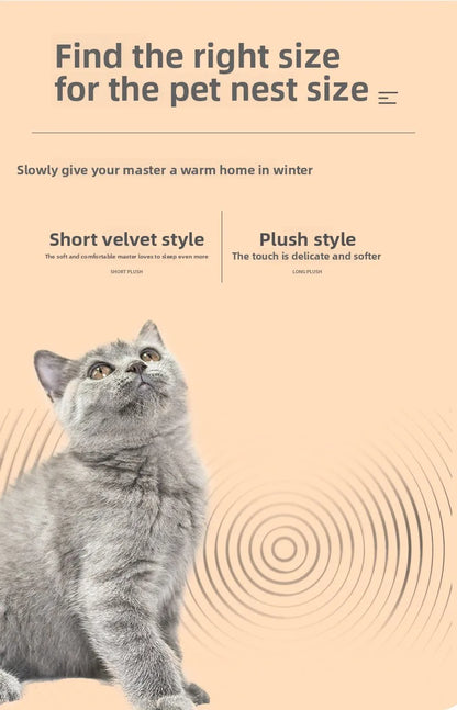 Pet Autumn and Winter Warm Shell Semi-Enclosed Cat Bed Pure Cotton Pet Cat Bed Semi-Enclosed Dog Bed Dog Bed Enclosed Cat Bed