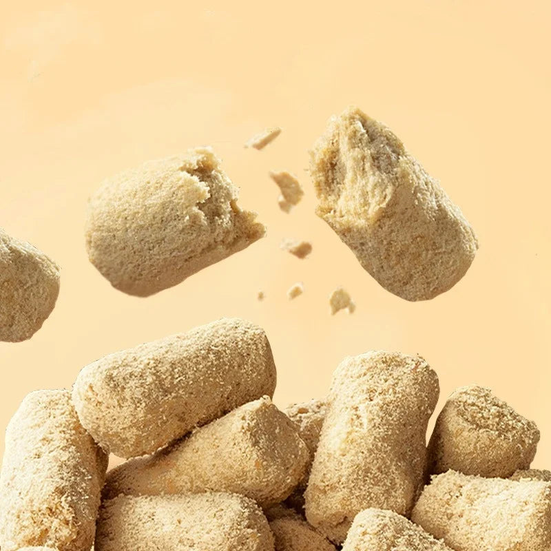 Cat Dog Snacks Freeze-dried Salmon Beef Rabbit Ostrich Meat Raw Bone Meat Mixed With Grain Protein Fresh Meat Pet Supplies