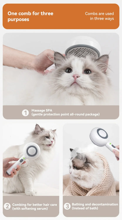 Pet spray Comb Cat Cleaning Massage Comber Brush Removing Float Needle Comb Anti Flying Hair Spray Cat Dog Comb Beauty Products