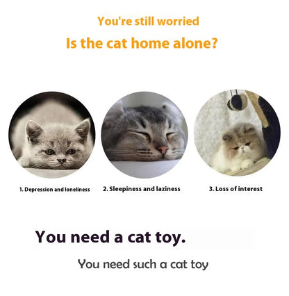 Toy With Rustling Hemp Rope Chicken Feather Toy Cat Mouse