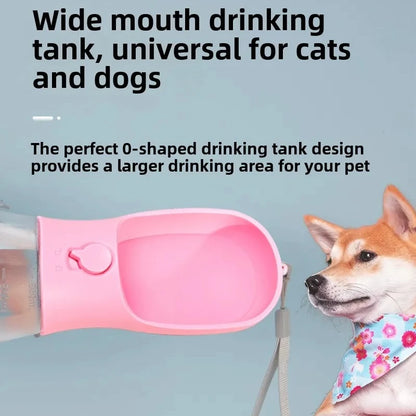 3 in 1 Dog Water Bottle with Poop Bag Dispenser Portable Pet Feeder for Cat Dog Bowl Outdoor Puppy Drinking Bowl Food Container