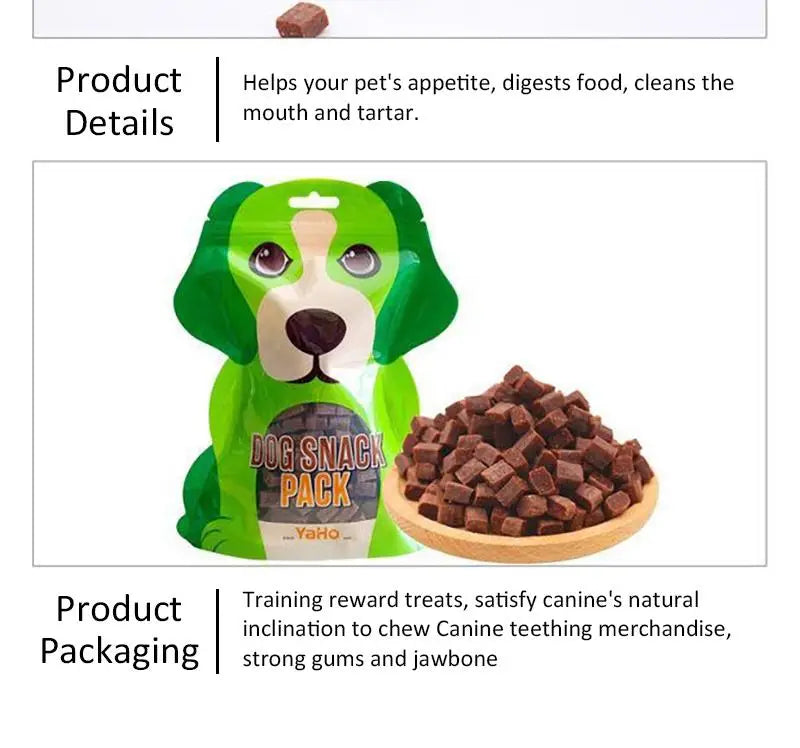 Dog Snacks Beef Particles Appetising Digesting Nutritious Delicious Chewy Training Rewards for Adult Dog Puppies Pet Food Snacks