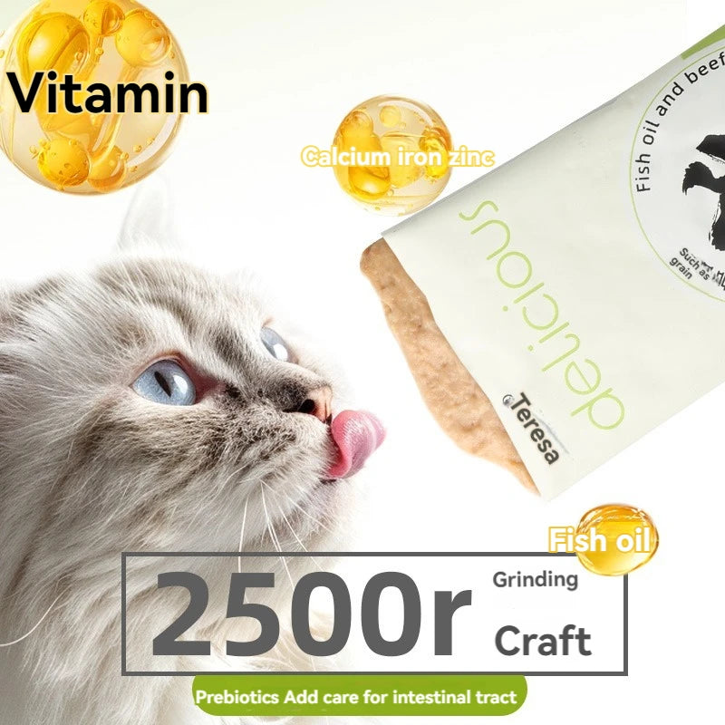 Dilisha cat meal cat staple food cat food adult cat kitten wet food package nutrition package fattening cat strips