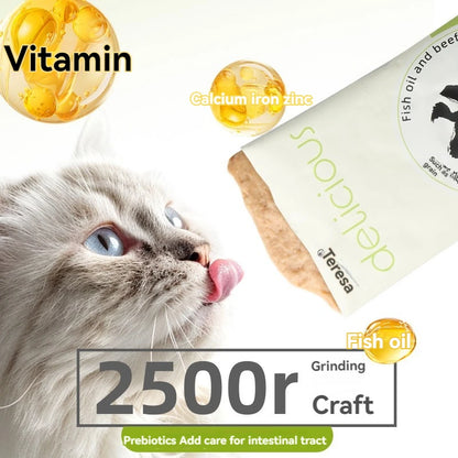 Dilisha cat meal cat staple food cat food adult cat kitten wet food package nutrition package fattening cat strips