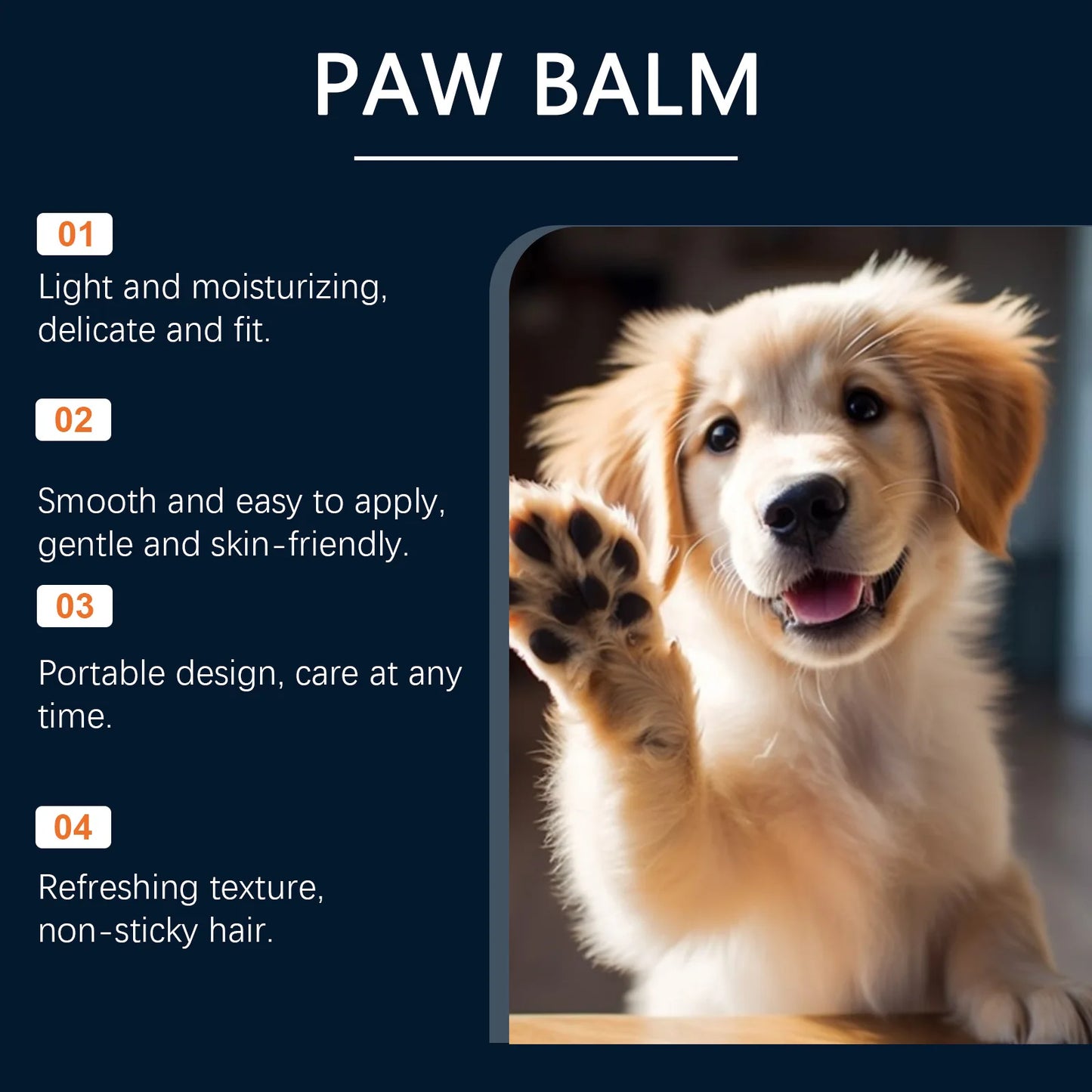 YEGBONG Pet Paw Stick for Dogs Cats Natural Balm Dry Cracked Paws Protection Hypoallergenic Safe Licking Nourishing Care Winter