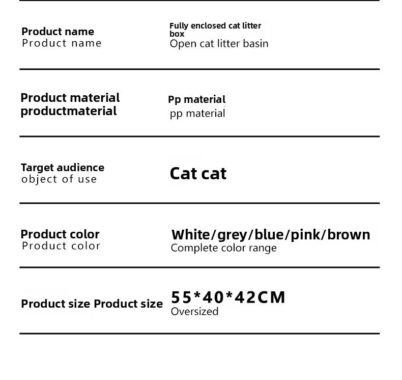 Self Cleaning Cat Litter Box Extra Large Fully Enclosed Drawer Dual Side Doors Odor Control  Cat Toilet Arenero Gato Pet Items