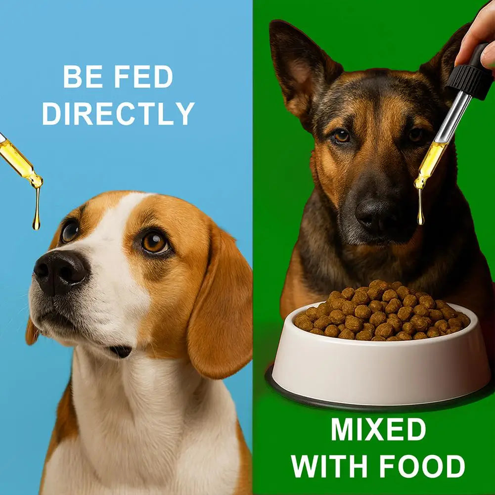 Dog Collagen Absorbable Drops Pet Cleaning & Nutritional Care - Skin Hair Intestinal Joint Health Support Daily Pet Supplement