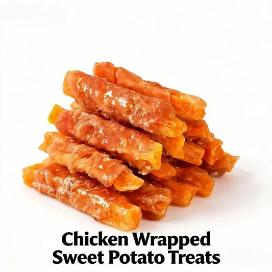 400g Chicken & Sweet Potato Dog Treats – Nutritious & Delicious, Helps Clean Teeth & Freshen Breath