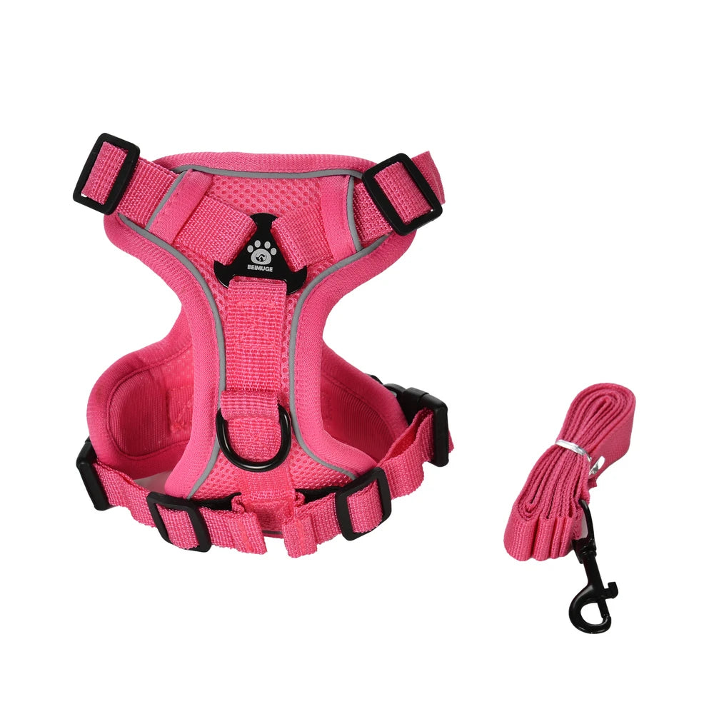 Breathable Cat Harness Leash for Small Medium Dogs Cats  Adjustable Reflective Harnesses Pets Vest Puppy Maine Sphynx Supplies