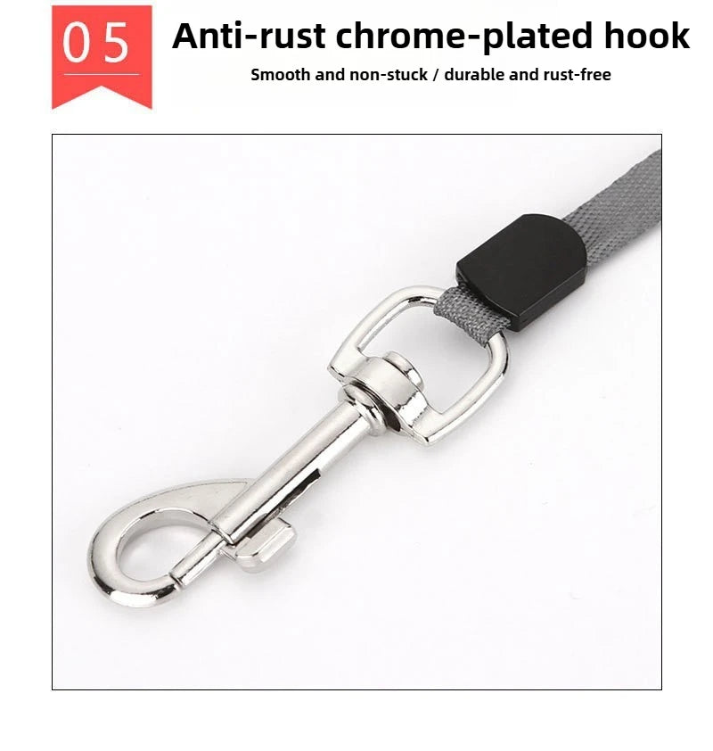 Cat telescopic leash overlength leash pet harnesses effort-saving handle safe walking the dog outdoors explosion-proof dog leash