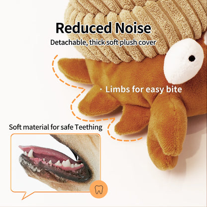 Rechargeable Interactive Dog Toy Motion Activated Vibrating Bouncing Jump Ball Bit Resistant Squeaky Wiggle Plush Toy