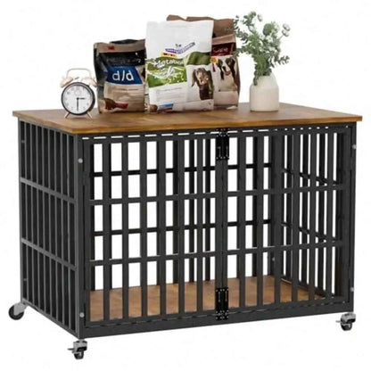 Dog Supplie Dog Pen Dog Playpen Inch Dog Crate Furniture Heavy Duty Wooden Dog Kennel For Large Dogs Chew Proof And EscapeProof