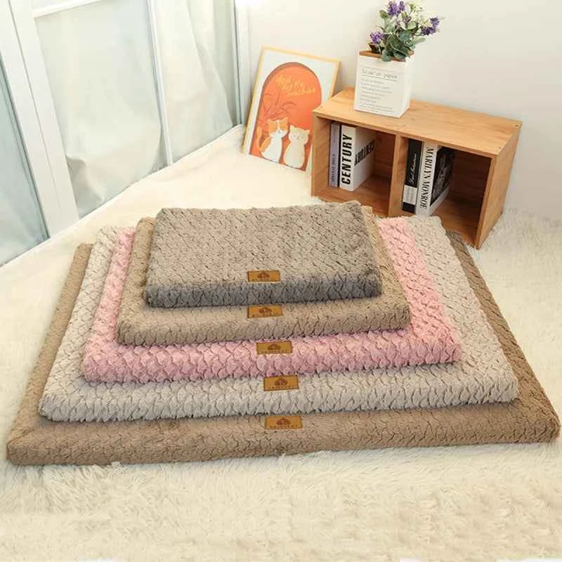 Removable Pet Bed for Medium Dog Non-slip Cat Sleeping Mat Winter Warm Small Dog Cushion Full Cat Bed Cushion Accessories