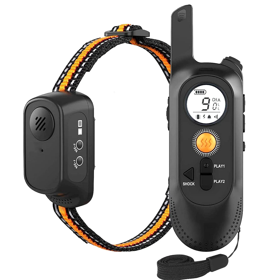 Dog Training Collar with Remote Voice Commands Shock Collar for Dogs Large Breed Vibration Waterproof Electric Dog Shock Collar