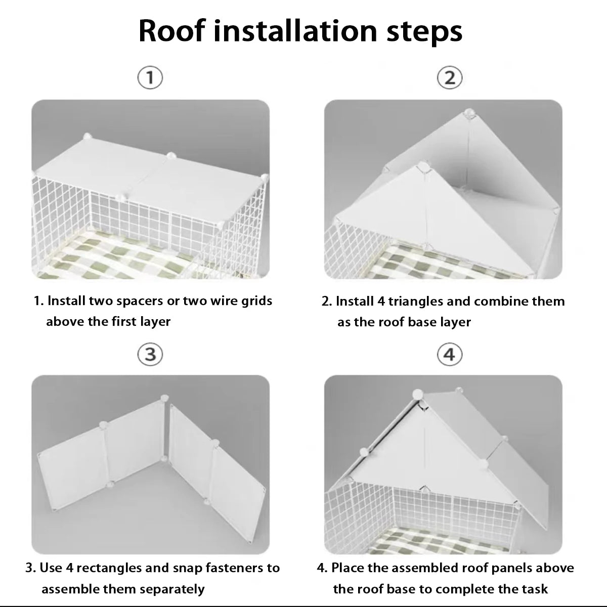 Indoor Dog Cage Villa with Toilet Small Dog Shelter for Pomeranian And Teddy Dogs Family Pet Cage with Tray