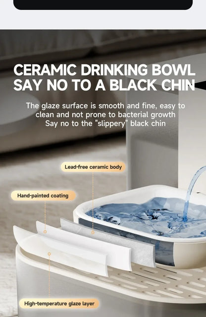 4.5L Smart Dump Pet Water Dispenser Remote Control Automatic Wireless Water Drinker Cat Water Feeder Kitten Heating Fountain