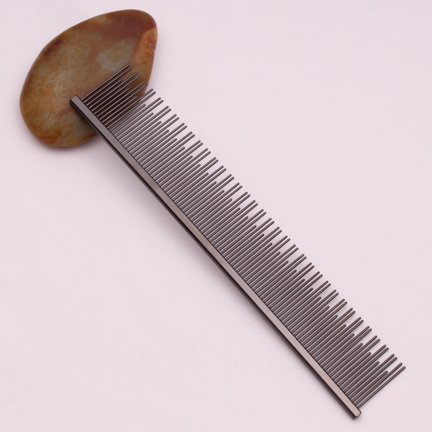 Copper Dog Grooming Combs Pet Boundary Knot Massage Tools Professional Salon Cat Hair Cleaning Crescent High Low Teeth 7817#