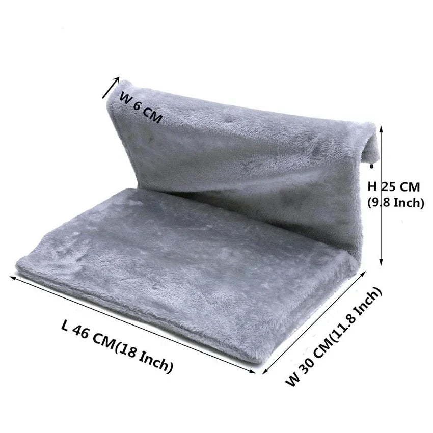 Hanging Cat Bed Hammock Luxury Radiator Bed Warm Fleece Basket Pet Metal Iron Frame Sleeping Bed for Cats