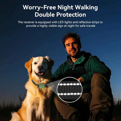 ROJECO Electric Dog Training Collar IPX7 Waterproof Dog Bark Stop Collar With Remote Control Rechargeable Anti Barking Device