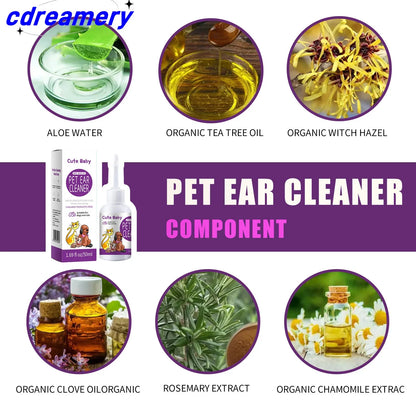 CDY  ear droppings, and ear drops. Suitable for cats and dogs to relieve itching and clean the ear canal