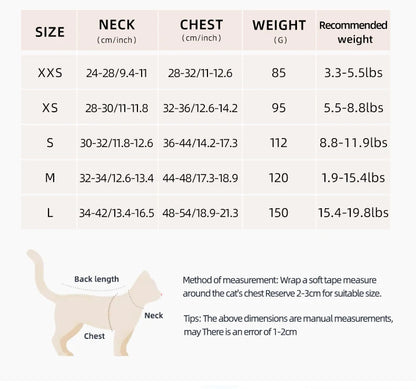 Cat Winter Small Dog Harness Leash Rabbit Plush Reflective Pet Harness Vest-Style Puppy Outdoor Dog Lead Walking Cat Windproof