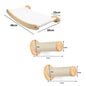 Wall-Mounted Cat Hammock Cat Climbing Stairs Solid Wood Cat Tree Tower Scratcher Rope Ladder Kitten House Indoor Cat Playground