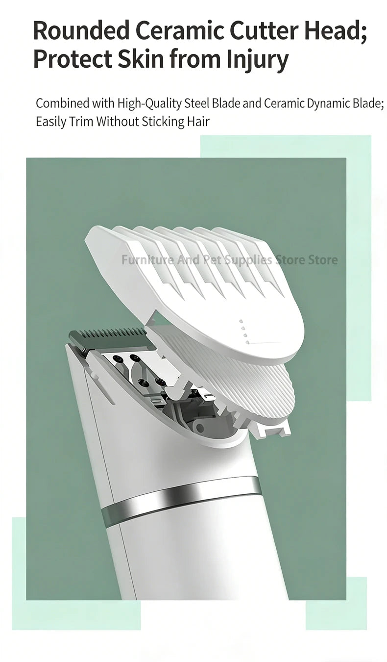 Professional 4-in-1 Electric Pet Grooming Tool Set Dog Hair Clippers USB Rechargeable Pets Haircut Trimmer Shaver Cats Supplies