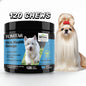 Dog Skin Care Health Omega Chewable Tablets -A dog Omega supplement rich in Omega 3/6/9, fish oil, and DHA-120 Beef Chewable