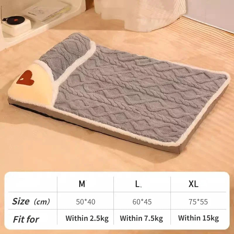 Pet Dog Bed Mat Protect Cervical Spine Detachable Dog House Indoor for Small Medium Large Dogs Bed Comfort Soft Pet Supplies