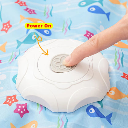 Electric Cat Interactive Hide and Seek Game Pet Toy with Moving Concealed Wand Feather Chargeable Automatic Cats Teaser Toy