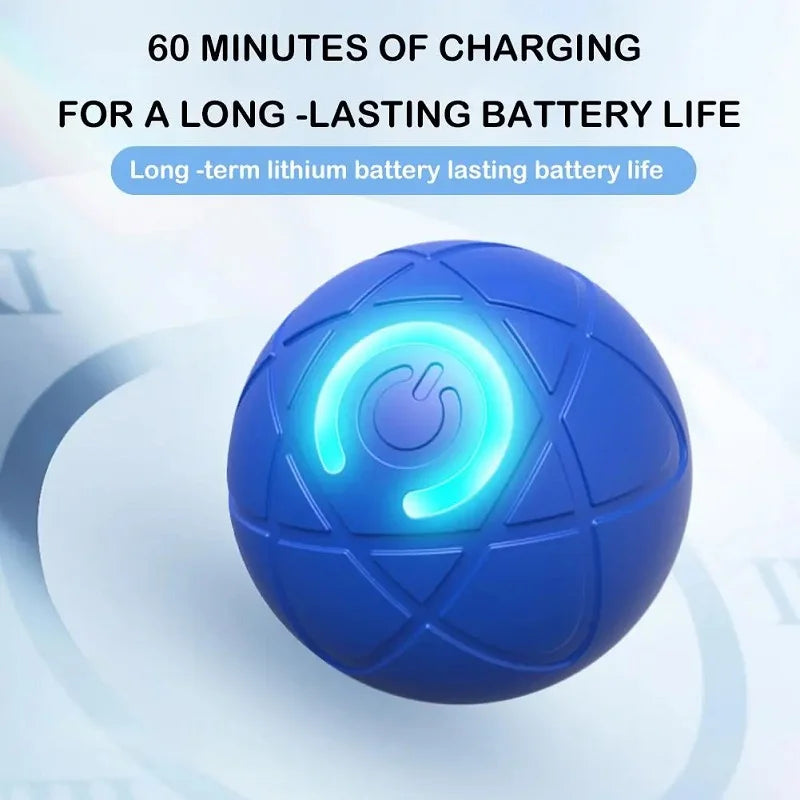 Dog Toy Ball Interactive Rolling Ball Auto Moving Dog Toy Two Modes Rechargeable Automatic Ball Pet Toy Supplies